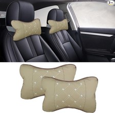 2PCS Neck Pillow, Breathable Head Neck Rest Cushion, Soft Pillow  Color: Beige Cushion / Furniture Pillow price
