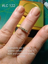 14K Yellow Gold Natural Diamond Five-Stone Anniversary Band Ring Size 7 –... Diamond Five-Stone Ring price