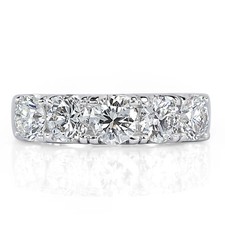 1.90ct Round Brilliant Cut Five-Stone Diamond Ring in 14k White Gold Diamond Five-Stone Ring price