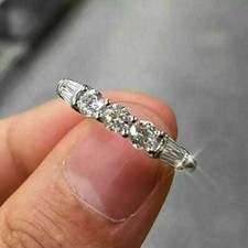 2.20Ct Lab Created Diamond Five Stone Engagement Ring 14K White Gold Finish Diamond Five-Stone Ring price