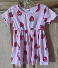 INFANT GIRL’S FULL STRAWBERRY DRESS - S/S- 6-9 MOS - EX COND Baby Dress price