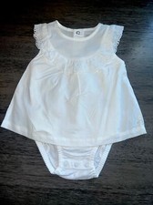 Carter's Baby Girl Eyelet Lace White Dress One Piece Size 3-6 6-9 12 Months NWT Baby Dress price