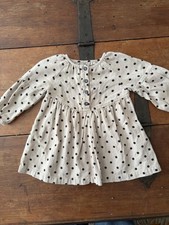 Zara Dress 1 1/2 Years Baby Girl Long Sleeve Polka Dot Baby Dress price