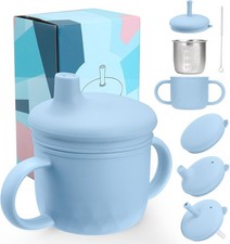 3-In-1 Stainless Steel Sippy Cup for 6+ Month Old, Baby Straw Cups for Toddlers Baby Cup-Sippy Cup price