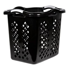 2 Bushel Lamper Plastic Laundry Basket with Silver Handles, Black, Adult Laundry Basket price