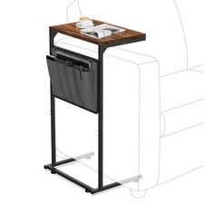 C Shaped End Table, Small Side Table for Couch and Recliner, Slide Under Sofa... Office Side Table price