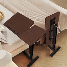 Modern Height Adjustable Overbed Table Side Table Tilting Bedside Desk w/ Wheels Office Side Table price