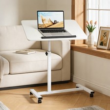 Rolling End Table Overbed Bedside Table Sofa Table Laptop Tabe Height Adjustment Office Side Table price