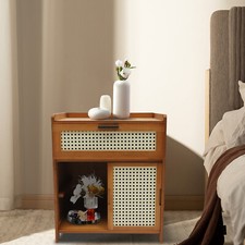 Bamboo Night Stand Office Side Table Bedside Table Shelf Rack Bedroom Nightstand Office Side Table price