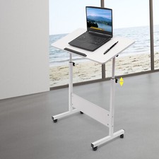 Adjustable Height Office Rolling Laptop Table Stand Bed Side Computer Desk Stand Office Side Table price