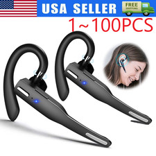 Trucker Wireless Bluetooth 5.1 Earpiece Headset Mic Earbud Noise Cancelling LOT Bluetooth Headset price