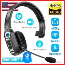 Trucker Bluetooth 5.2 Wireless Headset With Noise Cancelling Mic For Phones PC Bluetooth Headset price