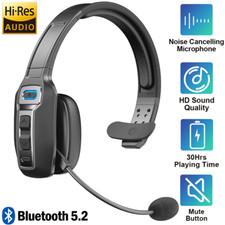 🔥Trucker Bluetooth 5.3 Wireless Headset With Noise Cancelling Mic For Phones PC Bluetooth Headset price