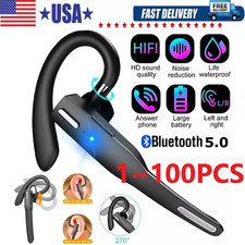 Trucker Wireless Bluetooth 5.1 Earpiece Headset Mic Earbud Noise Cancelling LOT Bluetooth Headset price