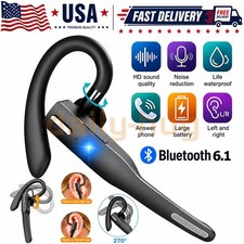 Bluetooth 6.1 Trucker Wireless Headset Earpiece Dual Mic Earbud Noise Cancelling Bluetooth Headset price
