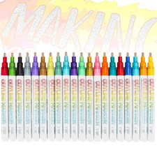 20pcs Outline Marker, Marker Pen for Highlight, Dual-Line Highlighter Outline... Highlighter Pen price