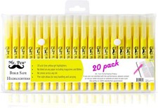 Mr. Pen- Gel Highlighters, Bible Highlighter, Pack of 20, No Bleed Highlighter, Highlighter Pen price