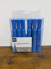 Office Depot Chisel-Tip Highlighter, 100% Recycled Plastic, Fluorescent Blue, Highlighter Pen price
