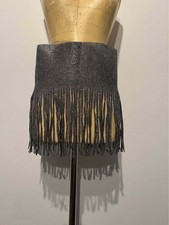 Black Rhinestone Fringe Skirt Belt Women's Belt price