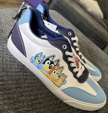 Ground Up Bluey Unisex Low Top Lace-Up Sneakers Blue/White US 11 Unisex Children's Casual Shoes price