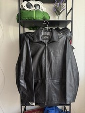 Vintage Camel City Casual Leather Lamb Jacket Coat Men’s 50 Street Long Coat price