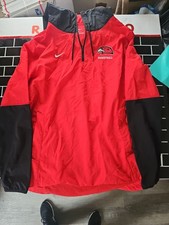 Nike Jacket Men Sz L Windbreaker Storm Fit Center Check ✔️ Vintage Gray Tag Y2K Long Coat price