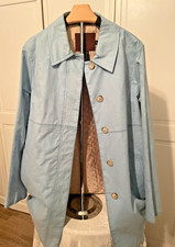 Vintage Coach Light Baby Blue 3/4 Length Coat/ Walking Jacket, Women’s L Long Coat price
