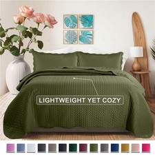 Quilted Bedspread Quilt Set with Pillow Sham Soft Comforter Coverlet Throw Twin Bedspread price