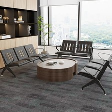 Heavy Duty Airport Waiting Chair Clinic Bench Office Reception Room Salon Black Office Waiting Chair price