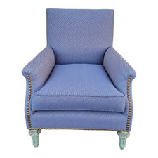 19th Century French Louis XV Berger Chair-Painted & Upholstered Antique Armchair Armchair & Bergere price