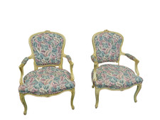 50924 Pair French Country Style Bergere Armchair Chairs Armchair & Bergere price