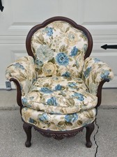 19th Century French Louis XV Bergere Arm Chair Mid Century Armchair & Bergere price