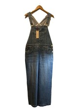 Alice and Olivia Wesson Straight Leg Dungaree Overalls Jumpsuit Denim Size 28 Women's Jumpsuit and Dungarees price