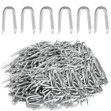 300 pcs Wire Staples, Fence Stapless, Steel U Nails for Fencing, U Shaped Wir... Staple Wire price