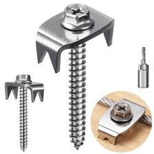 Easy-Cut Wire Fence Staples - 100 Piece Set of Rust-Proof Stainless Steel Nails Staple Wire price