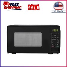 Mainstays 0.7 Cu ft Countertop Microwave Oven, 700 Watts, Black Built-in Microwave Ovens price