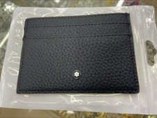 New Exquisite Black MB Card Pack Real Leather Card Case Mini Bank Card Holder US Unisex Card Holder price