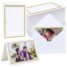 Photo Frame Cards 4x6 with Envelopes,Blank Photo Card Holder and Envelopes,Pa... Unisex Card Holder price