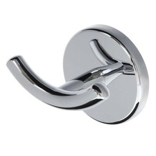 Glacier Bay Dorset Double Robe Hook Bathrobe Hanger, Chrome Bathrobe Hanger price
