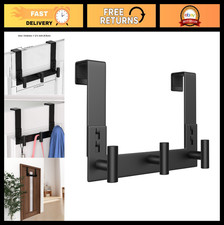 Heavy Duty Over The Door Hooks - 3 Hook Coat Rack Towel Hanger for Bathroom, Kit Bathrobe Hanger price