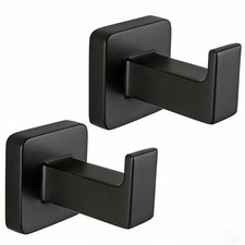 Matte Black Square Wall Hanger, Towel Hanger, Wall Mounted, Bathrobe Hook Kit... Bathrobe Hanger price