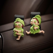 Funny Green Bathrobe Girl Car Seat Hooks 2-Pack Quirky Headrest Hangers Bathrobe Hanger price