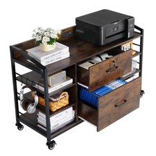 2 Drawers Metal File Cabinet, Lateral Filing Cabinet with Lock and 6 Open Filing Cabinet price
