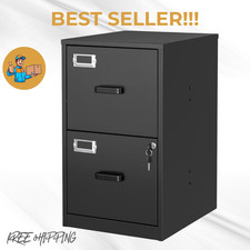 NEW 2 Drawer File Cabinets Locked Vertical Steel Letter Size Storage Office Home Filing Cabinet price