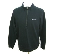 COLUMBIA Men's (Size Medium) Solid Black Athletic 1/2 Sweatshirt Long Sleeve Top T-Shirt & Sweatshirt (Outdoor) price
