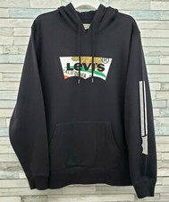Levis Hoodie Size Large Black Logo Levi Strauss Co Sweatshirt California Hoodie T-Shirt & Sweatshirt (Outdoor) price