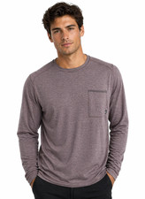 Bass Outdoor Mens T-Shirt New XL Brown 1 Pocket Crew Neck Sweatshirt T-Shirt & Sweatshirt (Outdoor) price