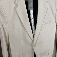 NWOT Adolfo 2-Button Seersucker Blazer Jacket 42 Short Men's Suit price