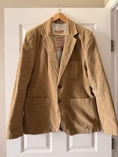 Zara Men Corduroy Mustard Blazer Jacket Size M Men's Suit price