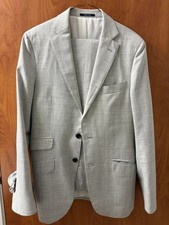 Suitsupply Suit 36R Gray Drago Súper 130 Wool Sienna Men's Suit price